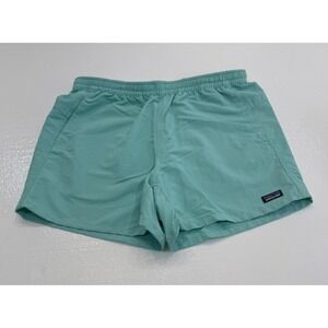 Patagonia Swim Trunks Shorts Size Medium Mint Green Pockets Elastic Waist Nylon